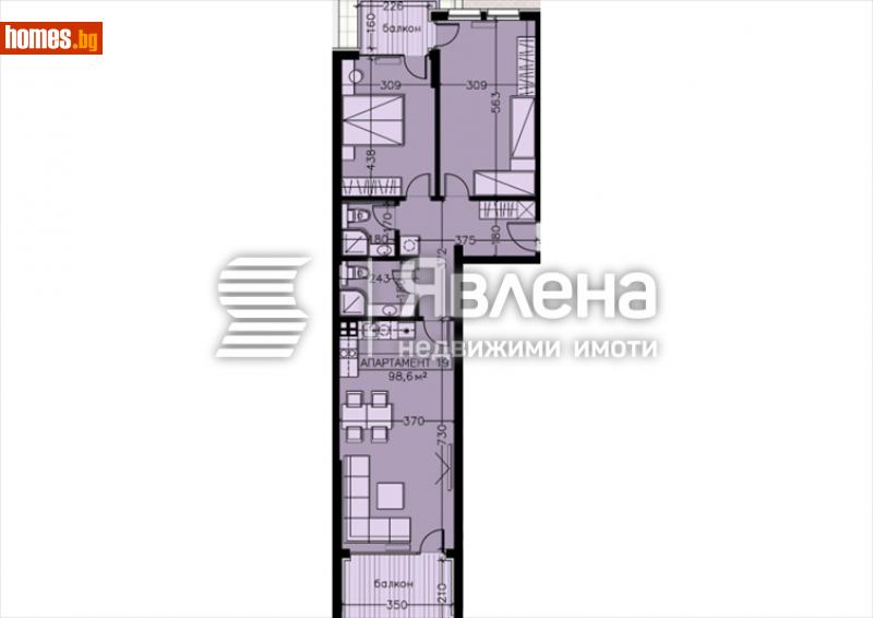 Тристаен, 117m² - Кв. Манастирски Ливади, София - Апартамент за продажба - ЯВЛЕНА - 114390231