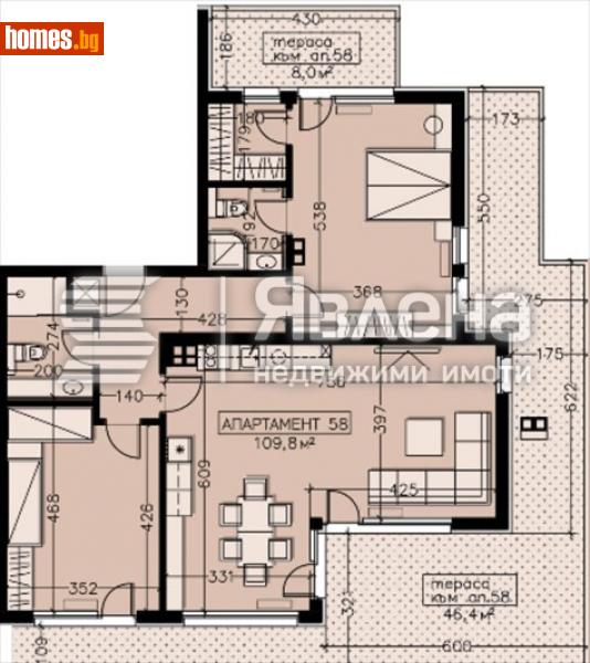 Тристаен, 194m² - Кв. Манастирски Ливади, София - Апартамент за продажба - ЯВЛЕНА - 114390237