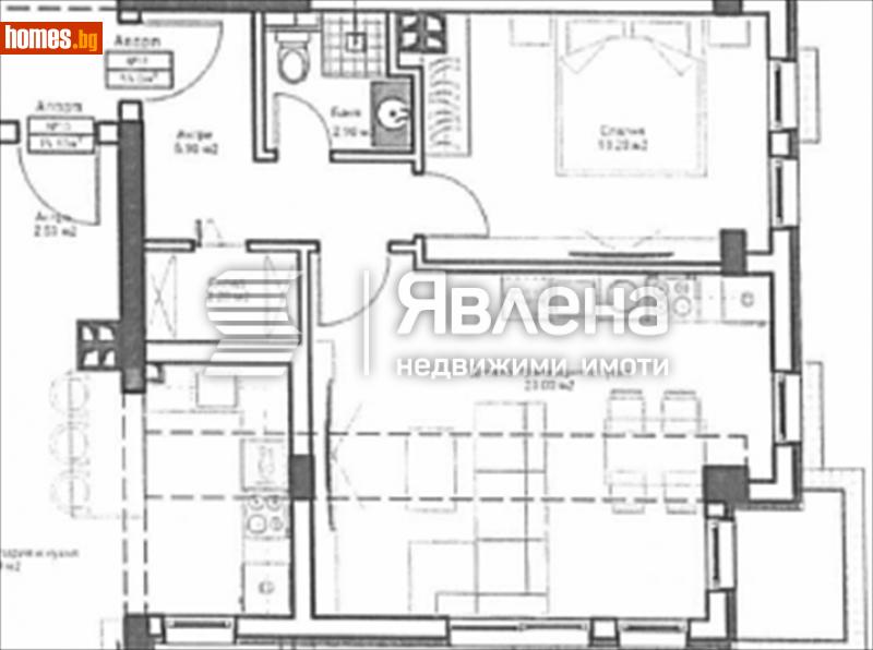Двустаен, 64m² - Кв. Горубляне, София - Апартамент за продажба - ЯВЛЕНА - 114390319