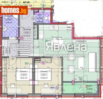 Тристаен, 132m² - Апартамент за продажба - 114390320