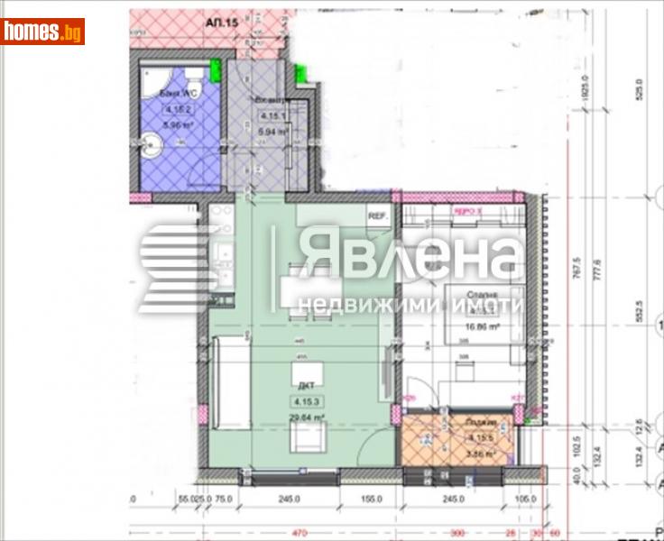 Двустаен, 83m² - Кв. Витоша, София - Апартамент за продажба - ЯВЛЕНА - 114390330