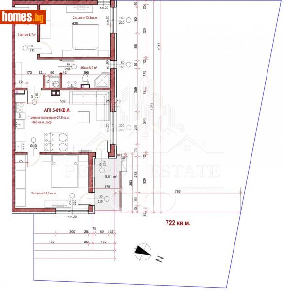 Тристаен, 81m² - Гр.Велинград, Пазарджик - Апартамент за продажба - Petrov Estate - 114403466