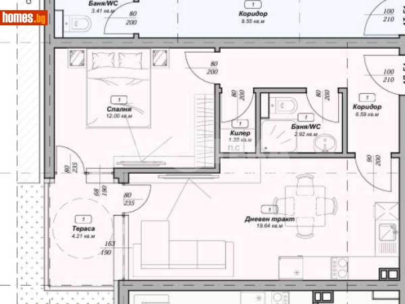 Двустаен, 62m² - М-т Пчелина, Варна - Апартамент за продажба - ИМОТЕКА АД - 114406200