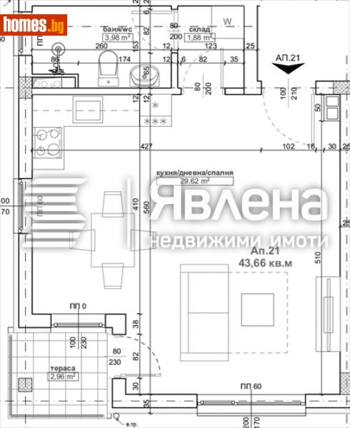Едностаен, 53m² - Гр.Приморско, Бургас - Апартамент за продажба - ЯВЛЕНА - 114406381
