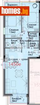 Тристаен, 118m² - Апартамент за продажба - 114419743