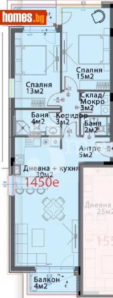 Тристаен, 118m² - Кв. Модерно Предградие, София - Апартамент за продажба - 3mo офис Амалтея - 114419743