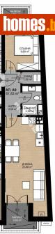 Двустаен, 71m² - Апартамент за продажба - 114437372