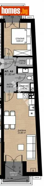 Двустаен, 71m² - Жк. Овча Купел, София - Апартамент за продажба - МИРЕЛА - 114437372