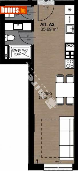 Едностаен, 41m² - Жк. Овча Купел, София - Апартамент за продажба - МИРЕЛА - 114437404
