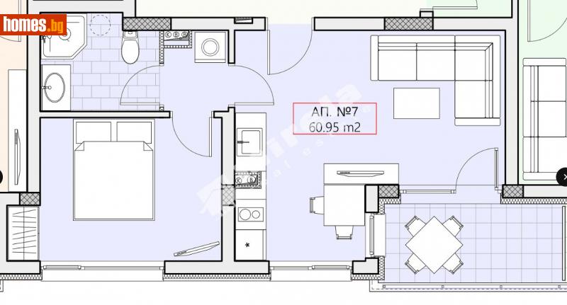 Двустаен, 61m² - Гр.Свети Влас, Несебър - Апартамент за продажба - МИРЕЛА - 114437431