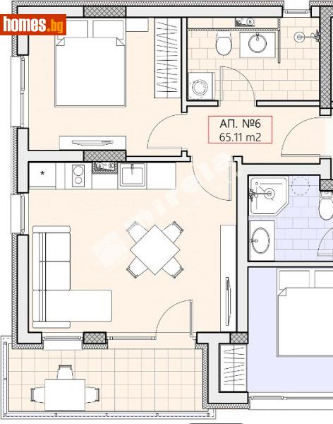 Двустаен, 65m² - Гр.Свети Влас, Несебър - Апартамент за продажба - МИРЕЛА - 114437432