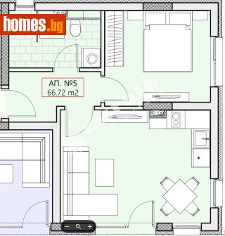 Двустаен, 67m² - Апартамент за продажба - 114437438
