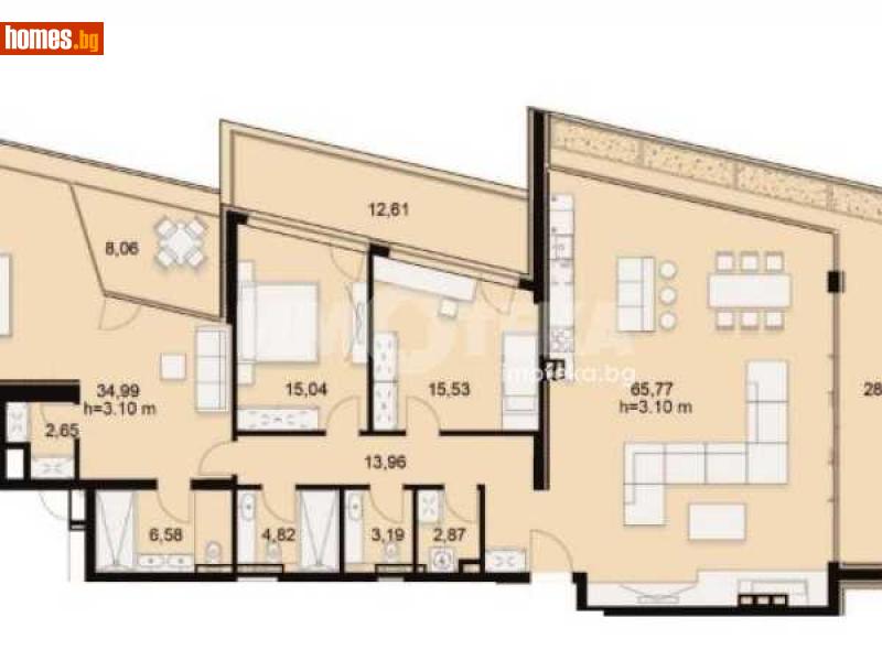 Многостаен, 266m² - Кв. Симеоново, София - Апартамент за продажба - ИМОТЕКА АД - 114437511