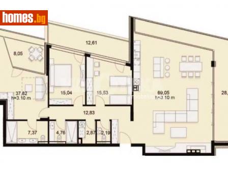 Многостаен, 268m² - Апартамент за продажба - 114437513
