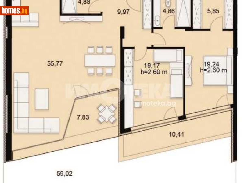Тристаен, 178m² - Кв. Симеоново, София - Апартамент за продажба - ИМОТЕКА АД - 114437514