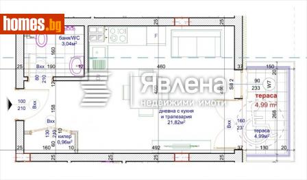 Едностаен, 43m² - Апартамент за продажба - 114438655