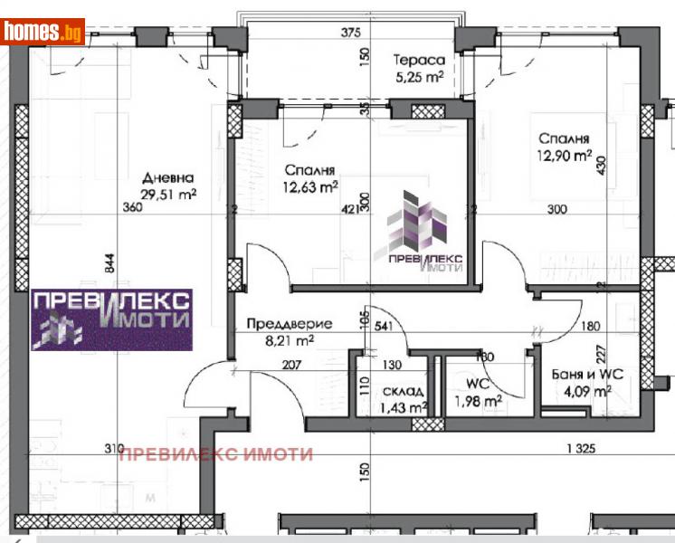 Тристаен, 107m² - Кв. Каменица , Пловдив - Апартамент за продажба - Превилекс имоти ЕООД - 114439929