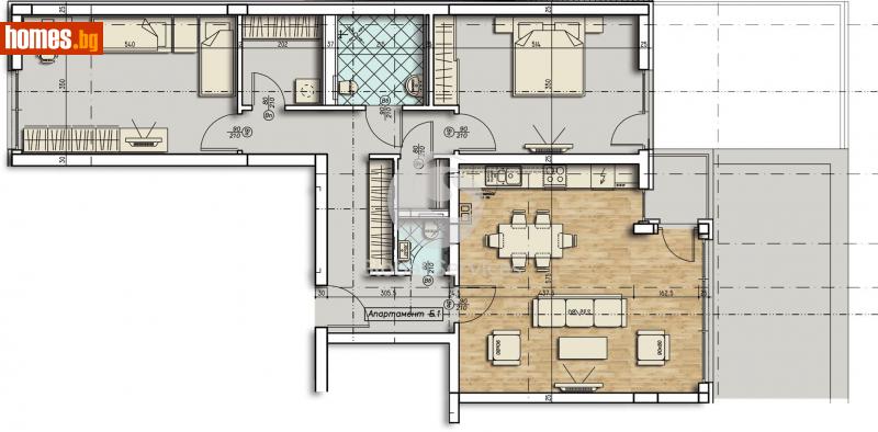 Тристаен, 140m² - Жк. Стрелбище, София - Апартамент за продажба - Глобъл Сървисиз ООД - 114449786