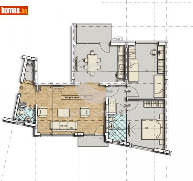 Тристаен, 122m² - Жк. Стрелбище, София - Апартамент за продажба - Глобъл Сървисиз ООД - 114449787