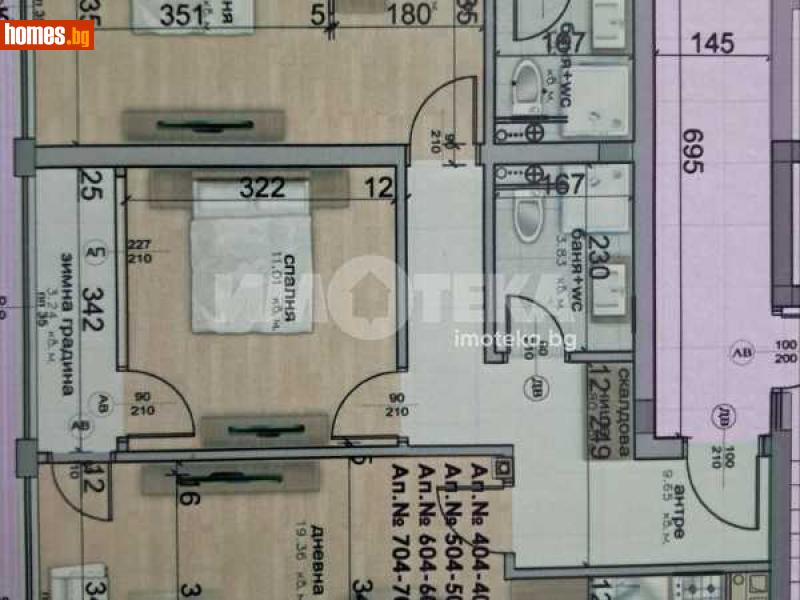 Тристаен, 108m² - Жк. Гоце Делчев, София - Апартамент за продажба - ИМОТЕКА АД - 114451944