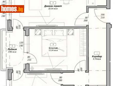 Тристаен, 85m² - Апартамент за продажба - 114452034