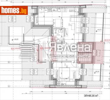 Тристаен, 88m² - Апартамент за продажба - 114452125