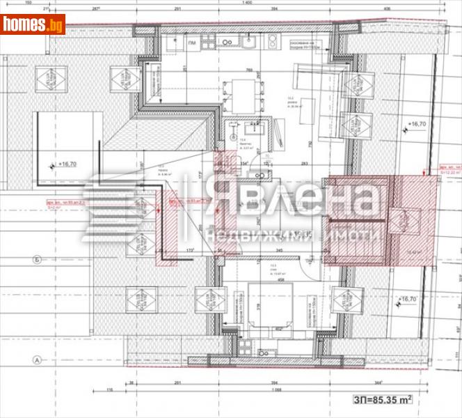 Тристаен, 88m² -  Център, София - Апартамент за продажба - ЯВЛЕНА - 114452125