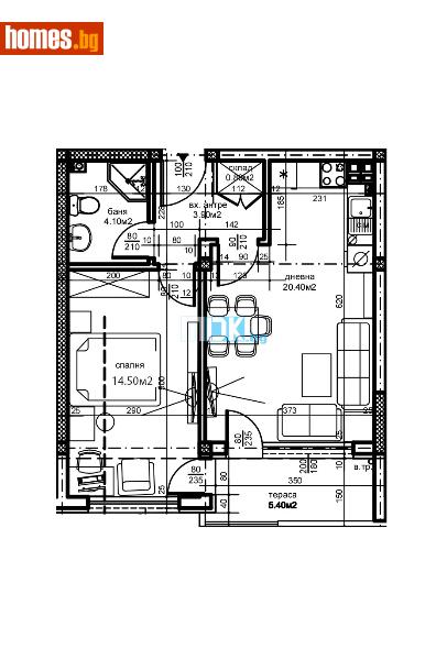 Двустаен, 65m² - Кв. Остромила, Пловдив - Апартамент за продажба - МДК България - 114462258