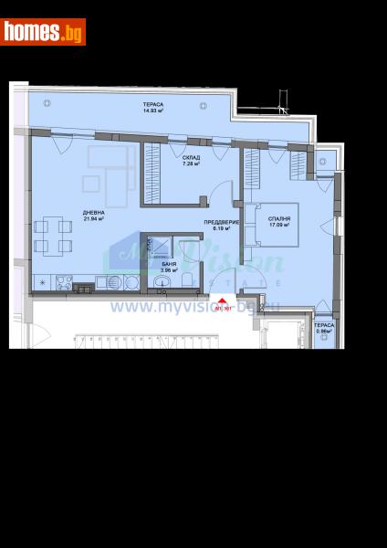 Двустаен, 115m² - Жк. Надежда 2, София - Апартамент за продажба - Myvision Real Estate - 114480038