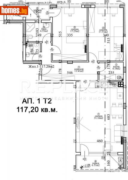 Тристаен, 136m² -  Център, Варна - Апартамент за продажба - R.E.PLACE - 114490653
