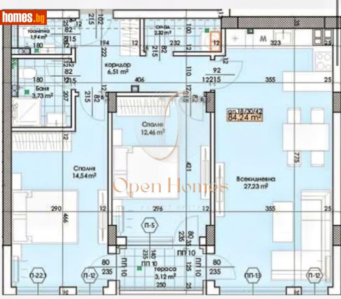 Тристаен, 97m² - Жк. Тракия, Пловдив - Апартамент за продажба - OPEN Homes - 114490808