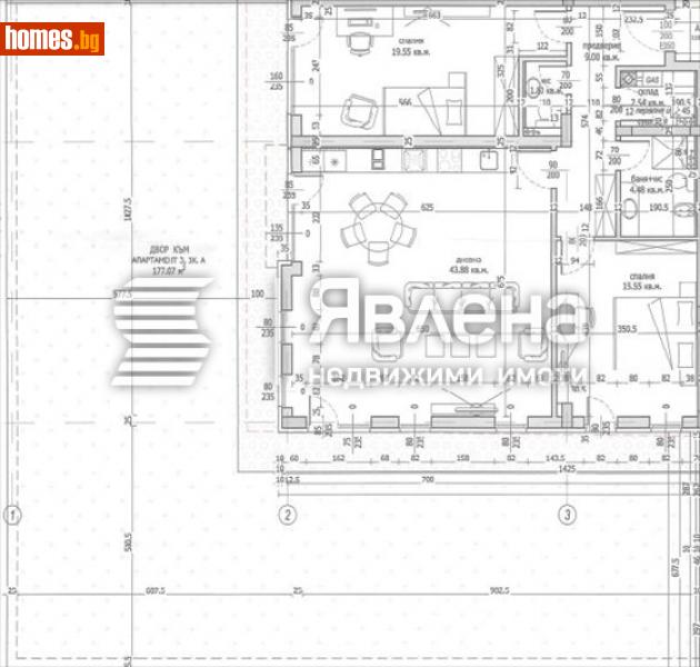 Тристаен, 123m² - Кв. Малинова Долина, София - Апартамент за продажба - ЯВЛЕНА - 114498021
