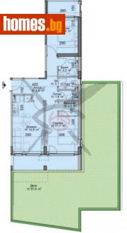 Тристаен, 79m² - Апартамент за продажба - 114498587
