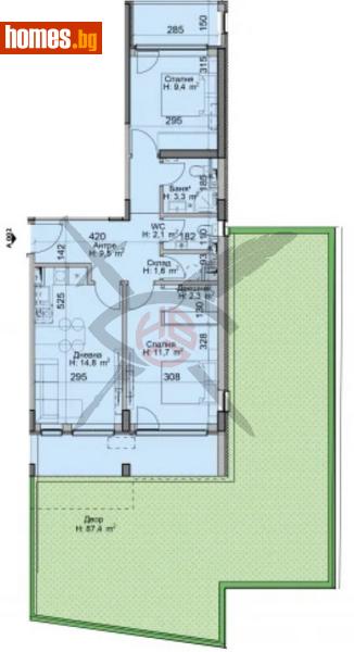 Тристаен, 79m² - Кв. Модерно Предградие, София - Апартамент за продажба - ЕКС НВД - 114498587