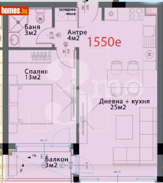 Двустаен, 67m² - Кв. Модерно Предградие, София - Апартамент за продажба - 3mo офис Амалтея - 114515774