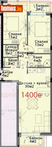 Тристаен, 114m² - Кв. Модерно Предградие, София - Апартамент за продажба - 3mo офис Амалтея - 114515777