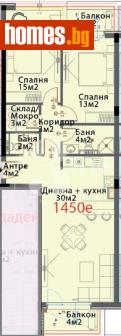 Тристаен, 114m² - Апартамент за продажба - 114515779