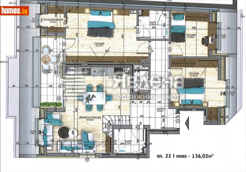 Четиристаен, 161m² - Кв. Витоша, София - Апартамент за продажба - ЯВЛЕНА - 114517004