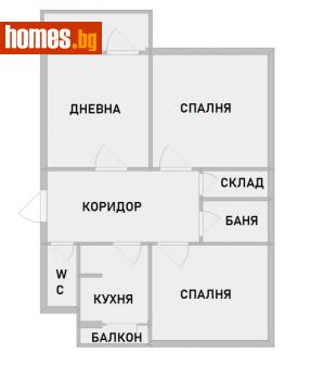 Тристаен, 84m² - Апартамент за продажба - 114518270
