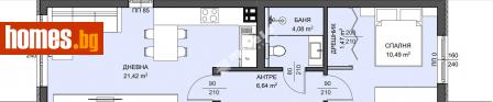 Двустаен, 62m² - Апартамент за продажба - 114531449
