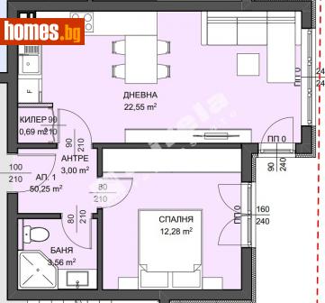 Двустаен, 57m² - Апартамент за продажба - 114531452
