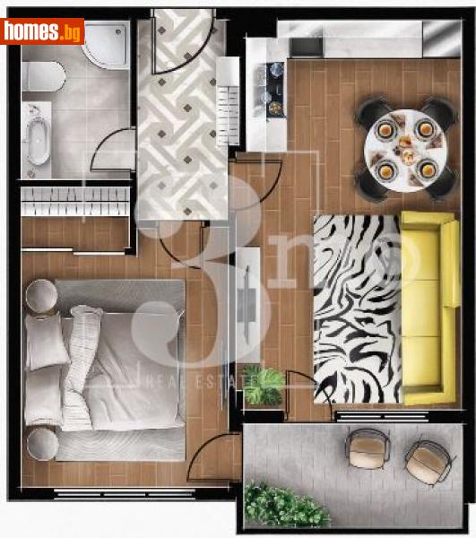 Двустаен, 58m² -  Банкя, София - Апартамент за продажба - 3mo офис Амалтея - 114546363