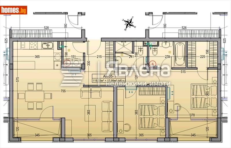 Тристаен, 137m² -  Драгалевци, София - Апартамент за продажба - ЯВЛЕНА - 114547007