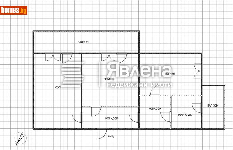 Двустаен, 80m² - Жк. Гео Милев, София - Апартамент за продажба - ЯВЛЕНА - 114547039