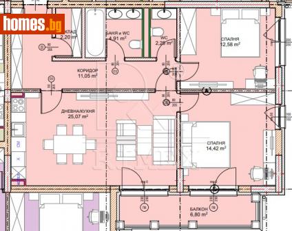 Тристаен, 116m² - Апартамент за продажба - 114555679