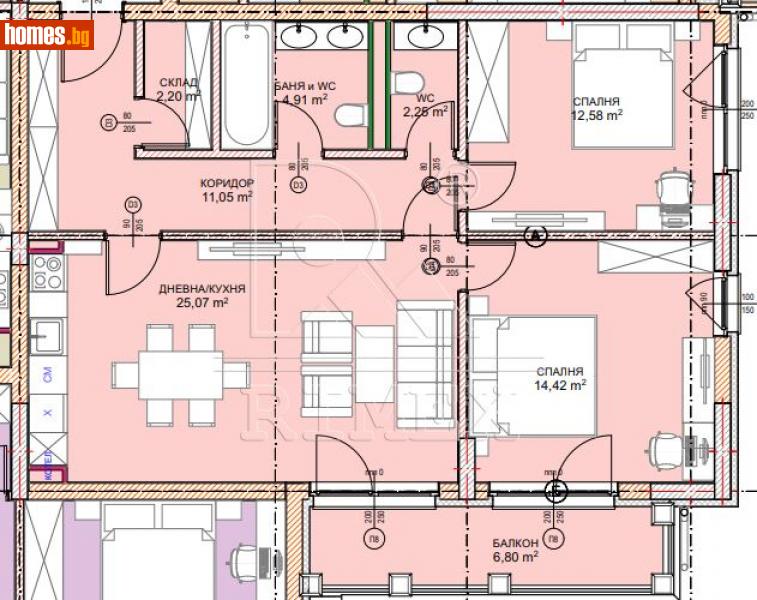 Тристаен, 116m² - Кв. Малинова Долина, София - Апартамент за продажба - Римекс Имоти - 114555679