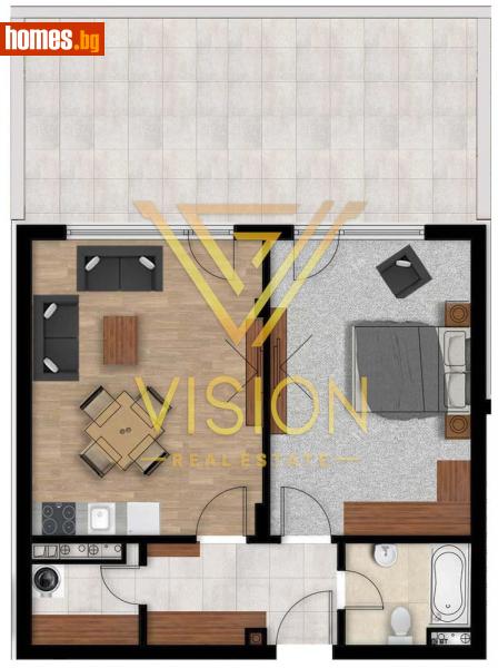 Двустаен, 76m² - Кв. Кръстова Вада, София - Апартамент за продажба - Vision Real Estate - 114556046