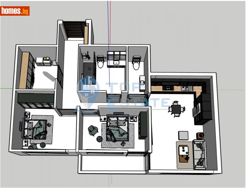 Тристаен, 103m² - Жк. Бузлуджа, Велико Търново - Апартамент за продажба - Top Estate - 114574161