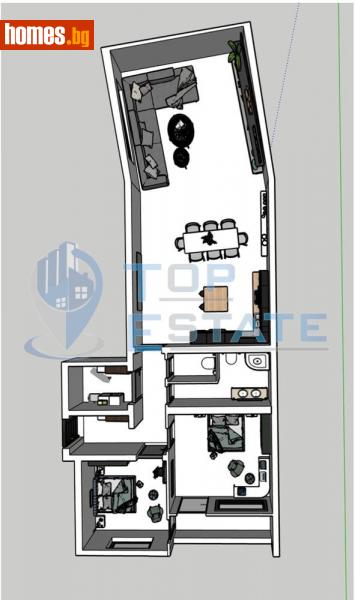 Тристаен, 150m² - Жк. Бузлуджа, Велико Търново - Апартамент за продажба - Top Estate - 114574171