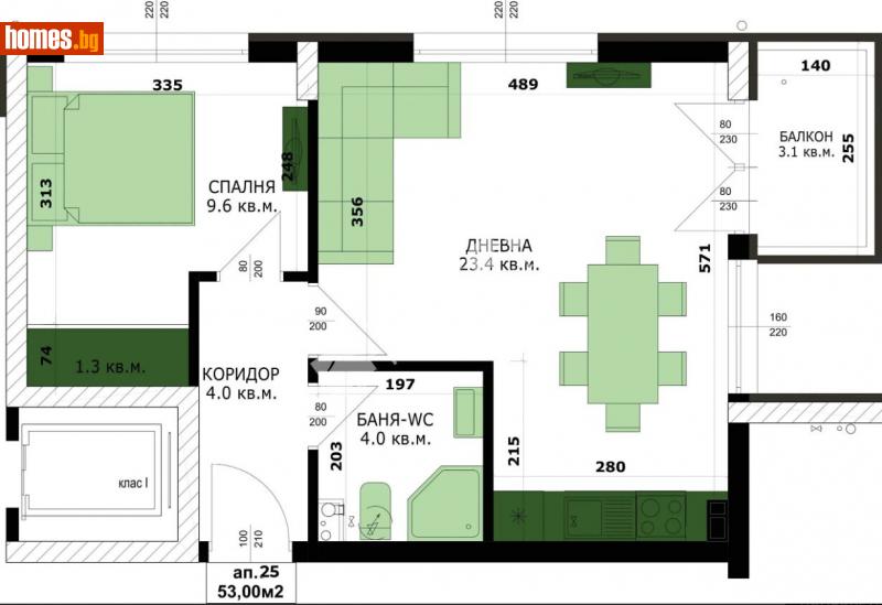 Двустаен, 60m² -  Кайсиева Градина, Варна - Апартамент за продажба - МИРЕЛА - 114576784